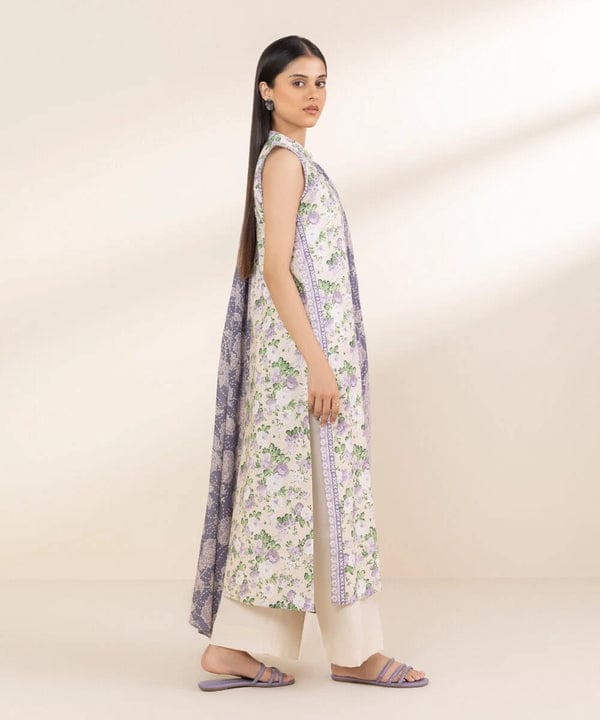 SAPPHIRE | UNSTITCHED 3 PIECE PRINTED LAWN SUIT