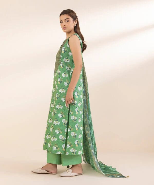 SAPPHIRE | UNSTITCHED 3 PIECE EMBROIDERED COTTON SUIT