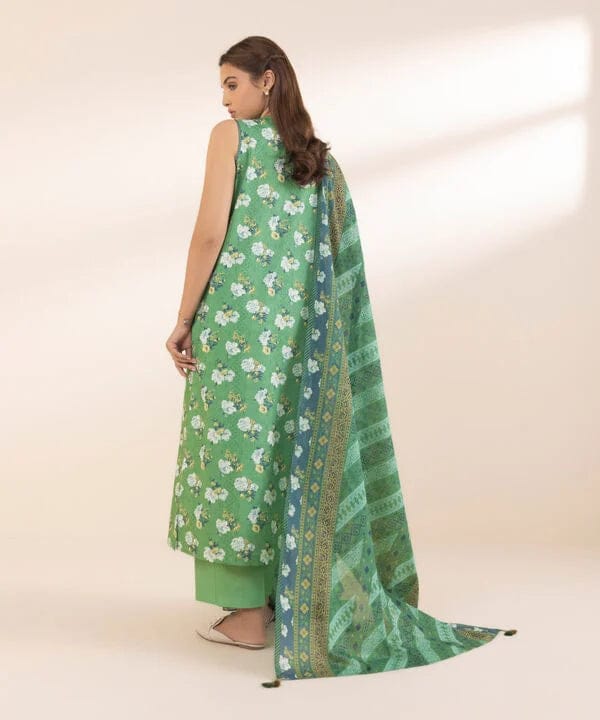 SAPPHIRE | UNSTITCHED 3 PIECE EMBROIDERED COTTON SUIT