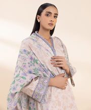 2 piece embroidered Cambric suit