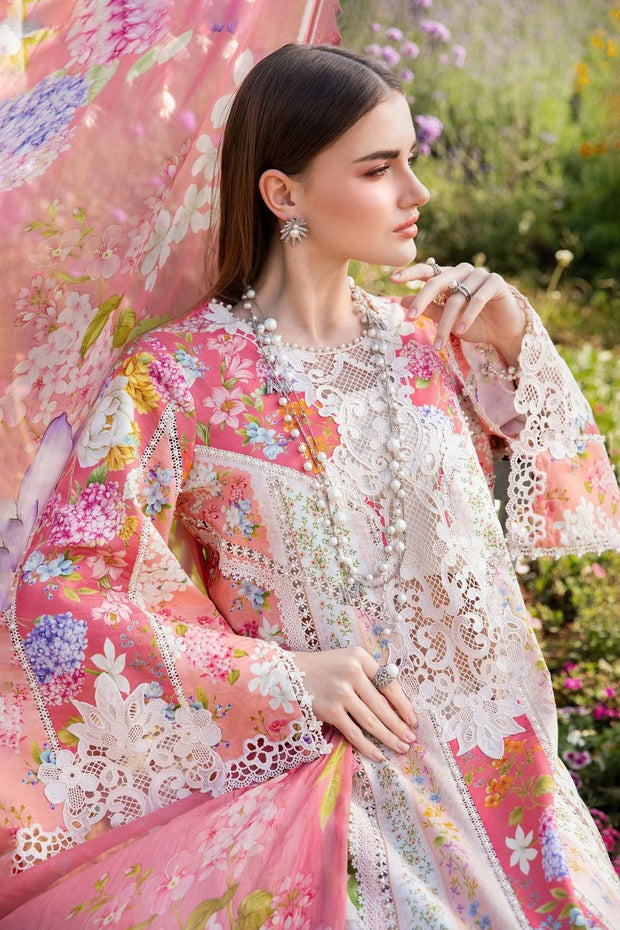 MARIA.B  EMBROIDERED LAWN 3 PIECE (Replica)