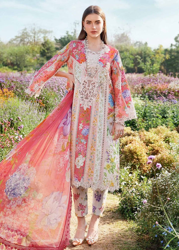 MARIA.B  EMBROIDERED LAWN 3 PIECE (Replica)