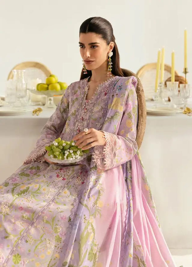 QALAMKAR EMBROIDERED LAWN 3 PIECE SUIT