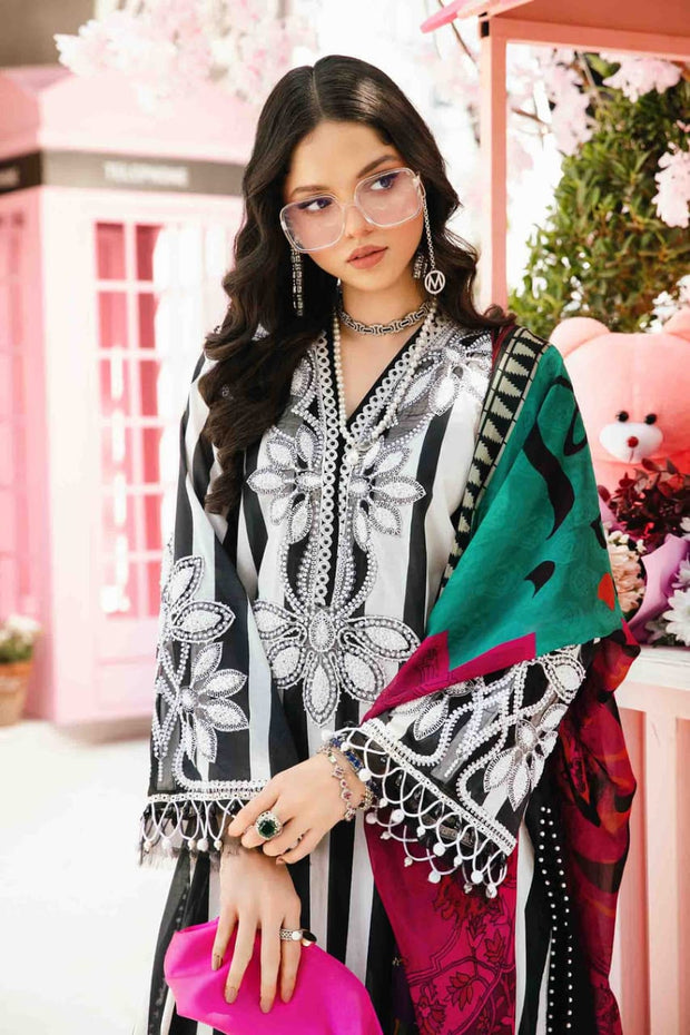 MARIA.B M PRINT EMBROIDERED 3 PIECE