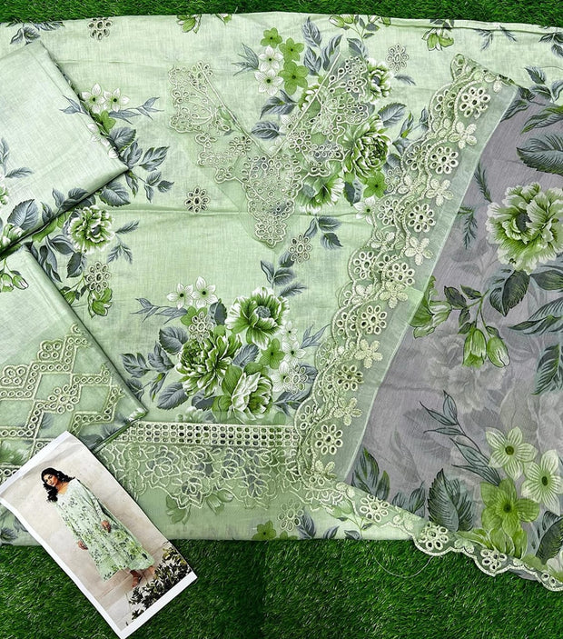 IZNIK LAWN EMBROIDERED 3 PIECE SUIT