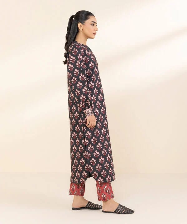 2 Piece - Printed Cotton Suit