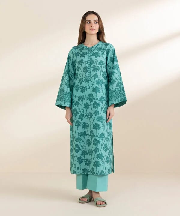 Sapphire Printed Lawn Shirt