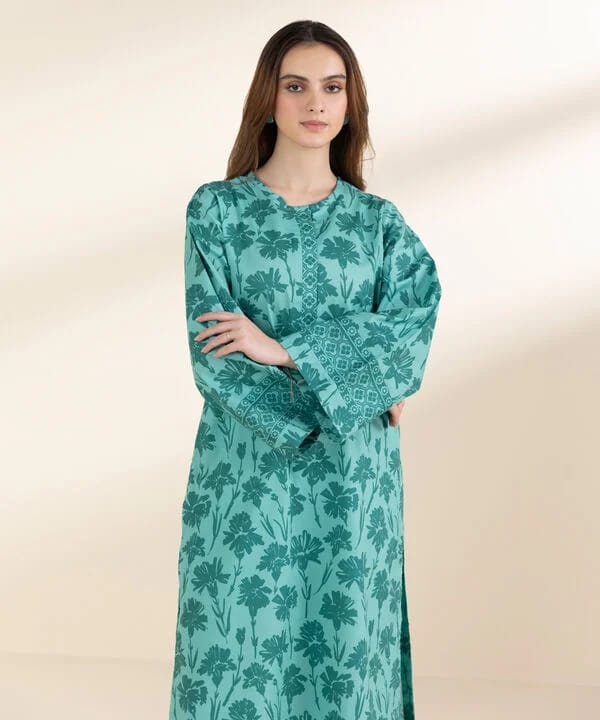 Sapphire Printed Lawn Shirt