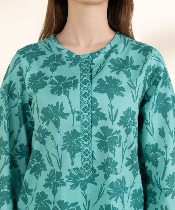 Sapphire Printed Lawn Shirt