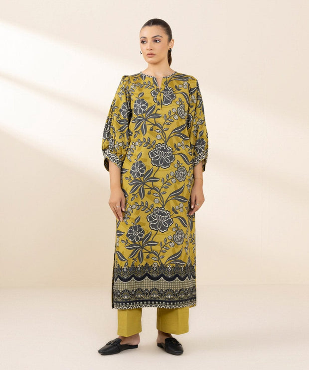 Sapphire 2 Piece Embroidered Cotton Suit
